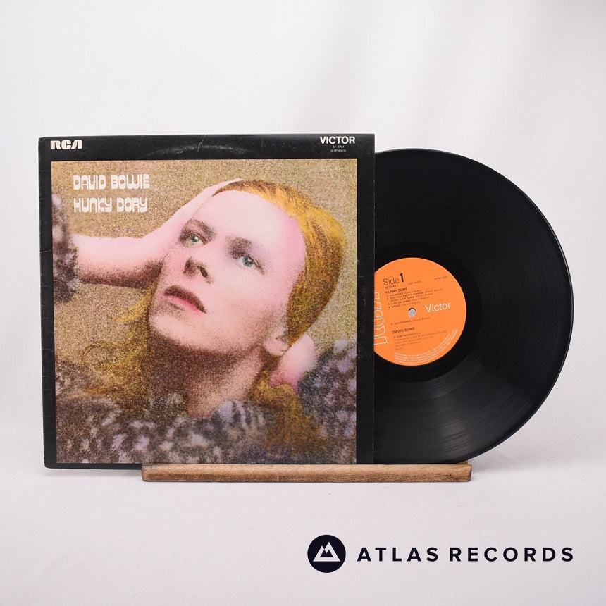 David Bowie Hunky Dory LP Vinyl Record - Front Cover & Record