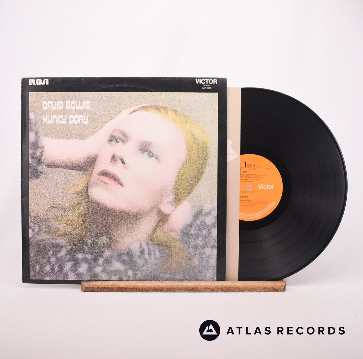 David Bowie Hunky Dory LP Vinyl Record - Front Cover & Record