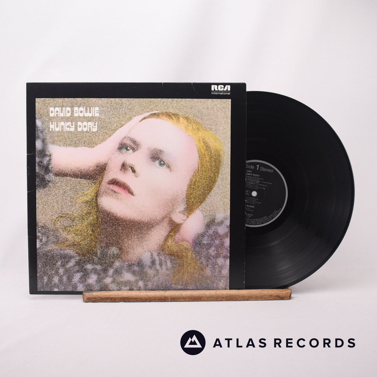 David Bowie Hunky Dory LP Vinyl Record - Front Cover & Record