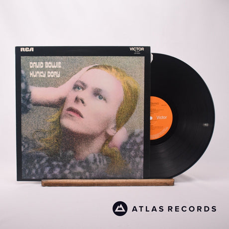 David Bowie Hunky Dory LP Vinyl Record - Front Cover & Record