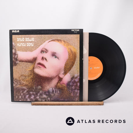 David Bowie Hunky Dory LP Vinyl Record - Front Cover & Record