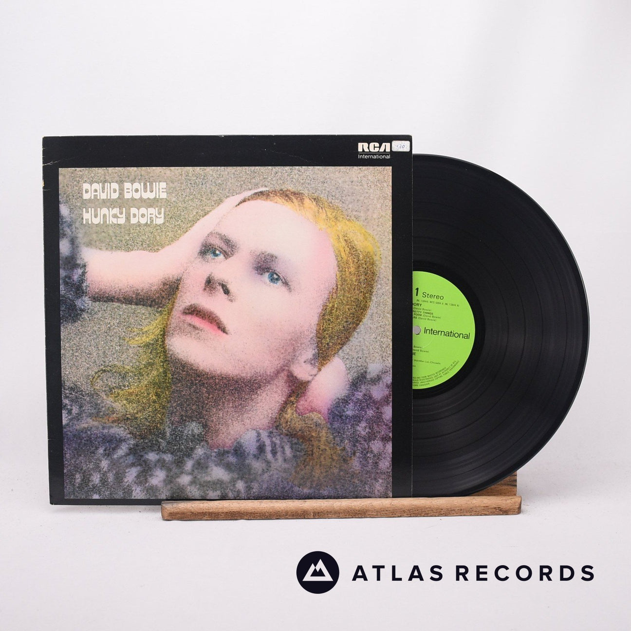 David Bowie Hunky Dory LP Vinyl Record - Front Cover & Record