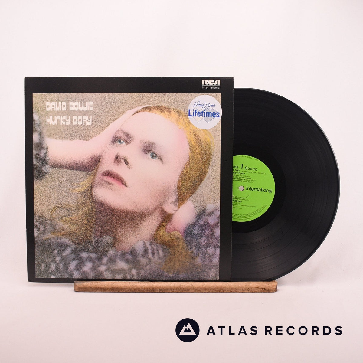 David Bowie Hunky Dory LP Vinyl Record - Front Cover & Record