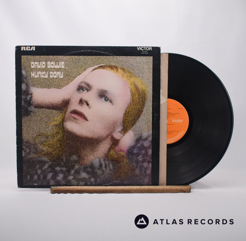 David Bowie Hunky Dory LP Vinyl Record - Front Cover & Record