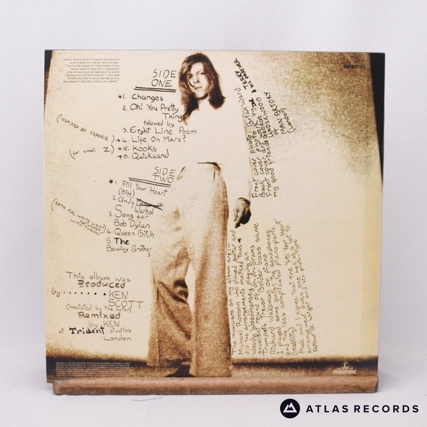 David Bowie - Hunky Dory - Gold Limited Edition A3 B2 LP Vinyl Record - EX/NM