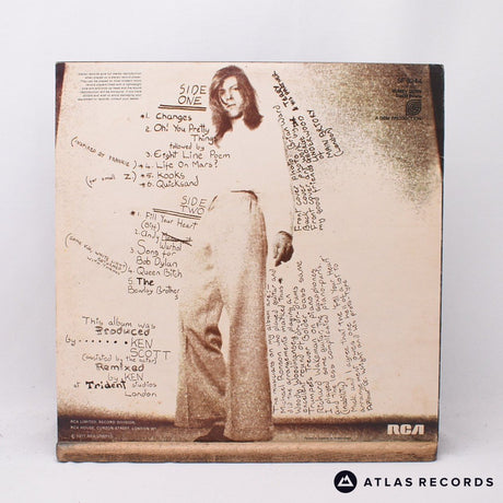 David Bowie - Hunky Dory - Lyric Sheet Repress 4E 3E LP Vinyl Record - VG+/VG+