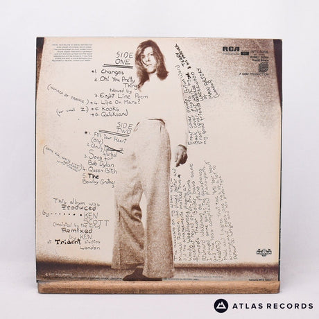 David Bowie - Hunky Dory - Reissue A-2 B-1 LP Vinyl Record - EX/EX