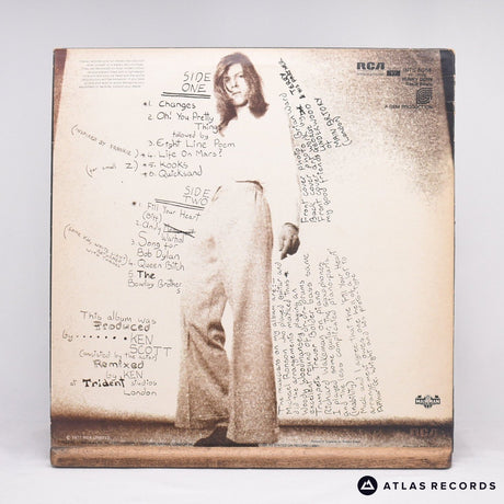 David Bowie - Hunky Dory - Reissue LP Vinyl Record - VG+/VG+