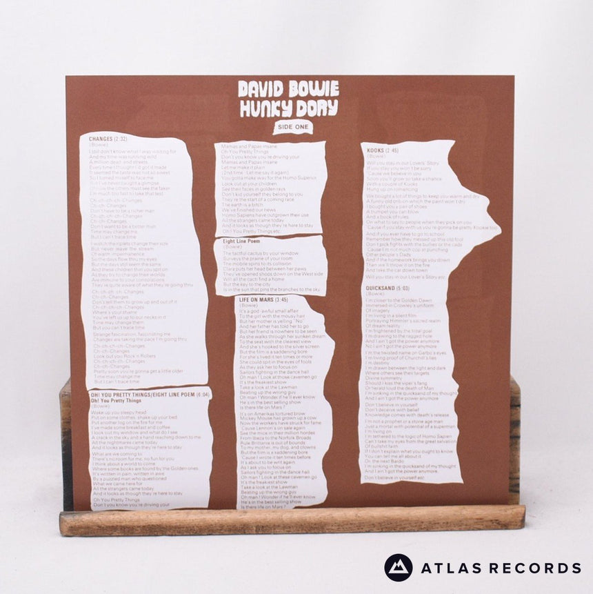 David Bowie - Hunky Dory - 180G Lyric Sheet LP Vinyl Record - NM/NM