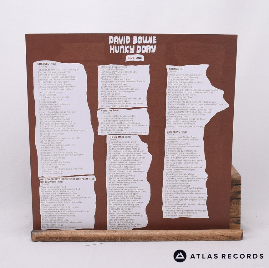 David Bowie - Hunky Dory - Gold Limited Edition A3 B2 LP Vinyl Record - EX/NM