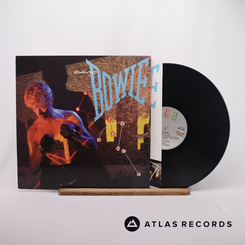 David Bowie Let's Dance LP Vinyl Record - Front Cover & Record