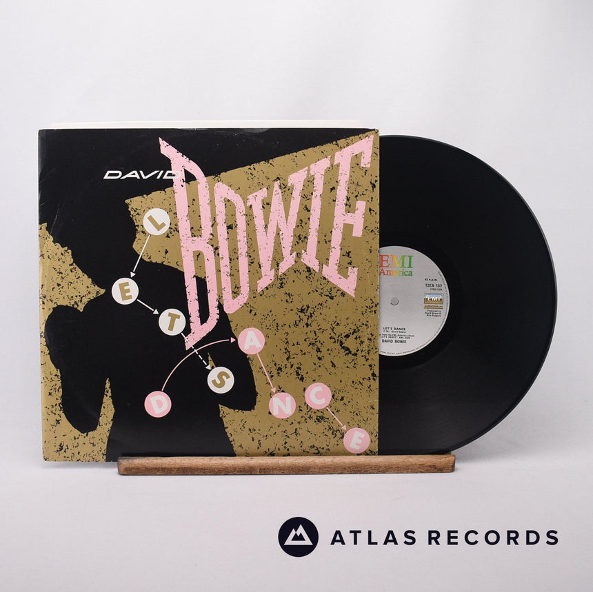 David Bowie Let's Dance 12" Vinyl Record - Front Cover & Record