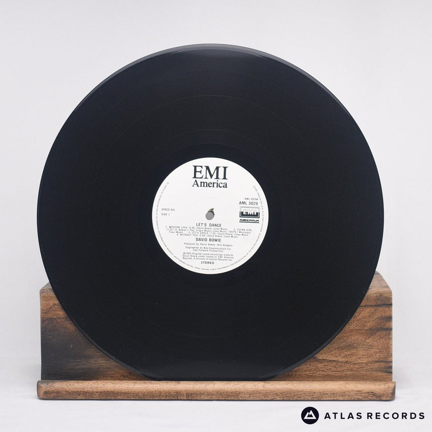 David Bowie - Let's Dance - Reissue White Label LP Vinyl Record - EX/EX