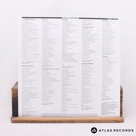 David Bowie - Lodger - 180G Lyric Sheet Reissue LP Vinyl Record - NM/NM