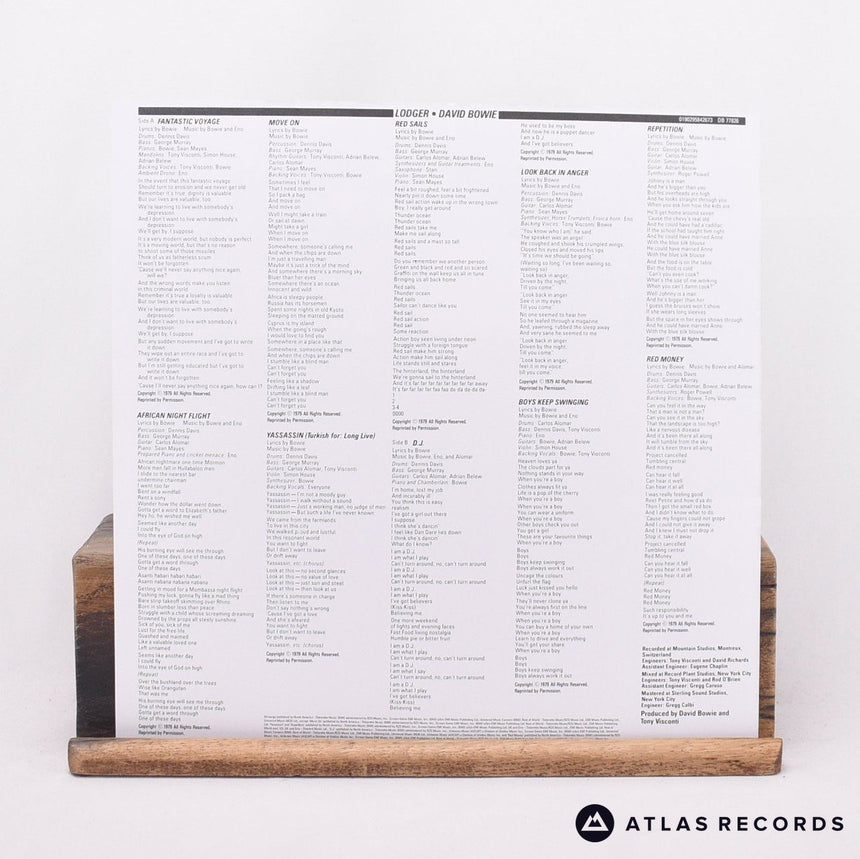 David Bowie - Lodger - 180G Lyric Sheet Reissue LP Vinyl Record - NM/NM