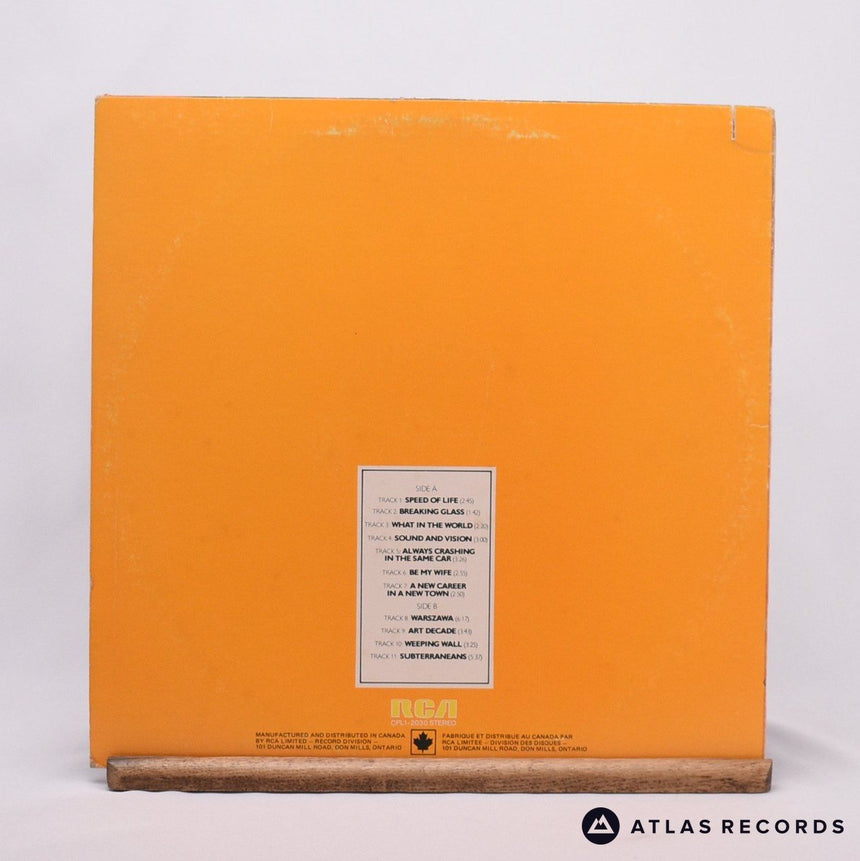 David Bowie - Low - Dynaflex Canadian -A -B LP Vinyl Record - VG+/VG+