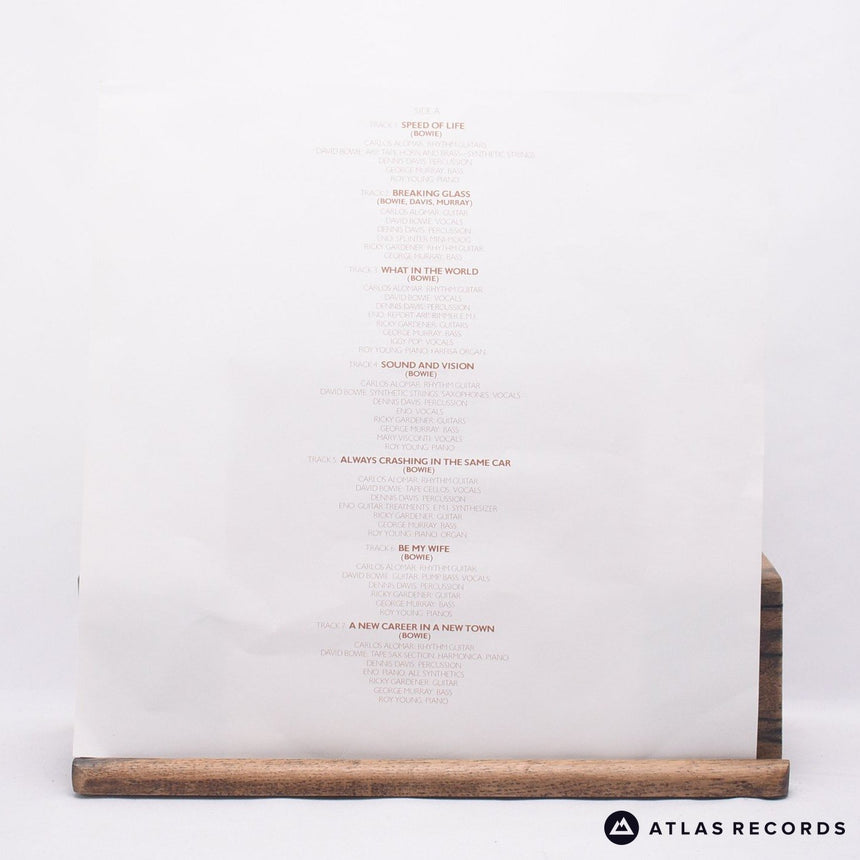 David Bowie - Low - Lyric Sheet Reissue A-1 B-1 LP Vinyl Record - EX/NM