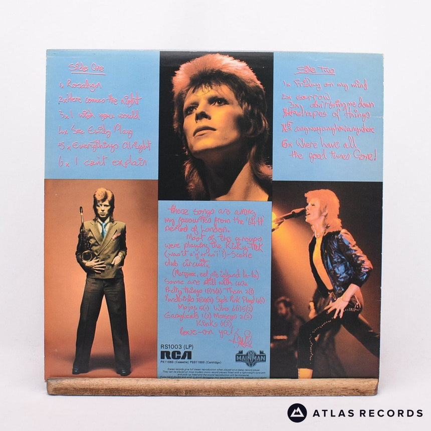 David Bowie - Pinups - Insert A-3E B-3E LP Vinyl Record - VG+/EX