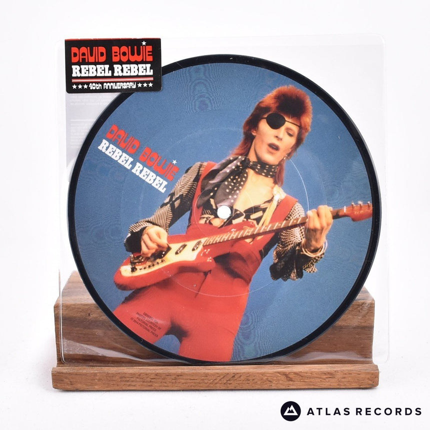 David Bowie Rebel Rebel 7" Vinyl Record - Front Cover & Record