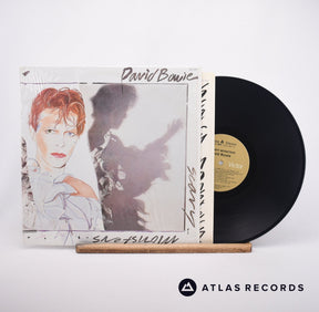 David Bowie Scary Monsters LP Vinyl Record - Front Cover & Record