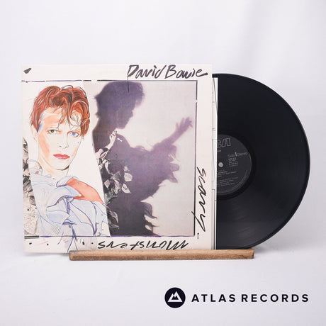 David Bowie Scary Monsters LP Vinyl Record - Front Cover & Record
