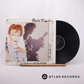 David Bowie Scary Monsters LP Vinyl Record - Front Cover & Record
