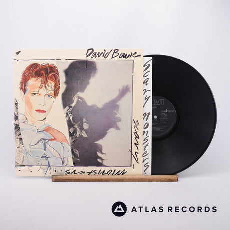 David Bowie Scary Monsters LP Vinyl Record - Front Cover & Record