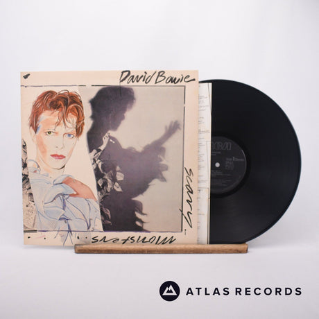 David Bowie Scary Monsters LP Vinyl Record - Front Cover & Record