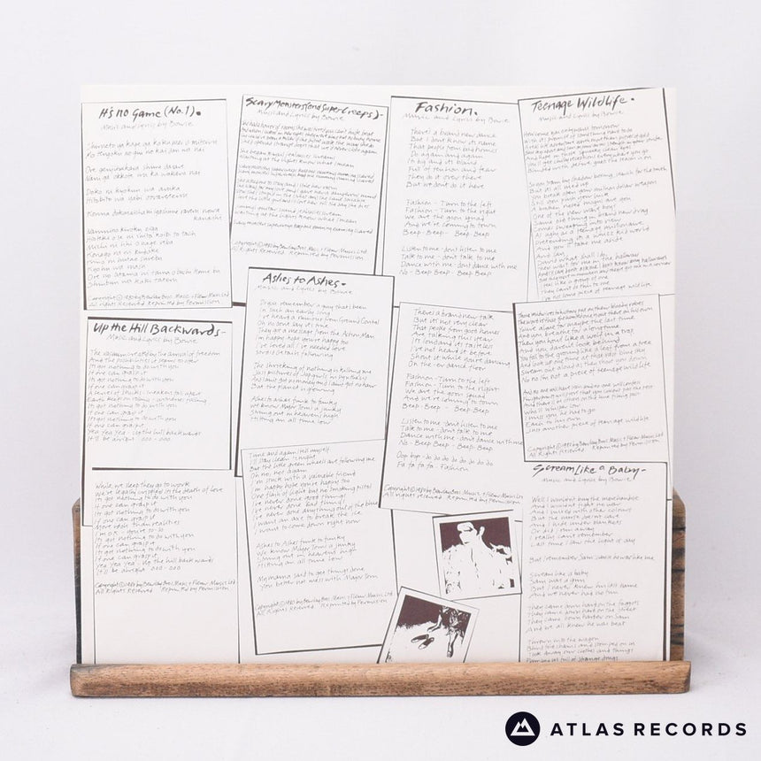 David Bowie - Scary Monsters - A-3 B-3 LP Vinyl Record - EX/EX