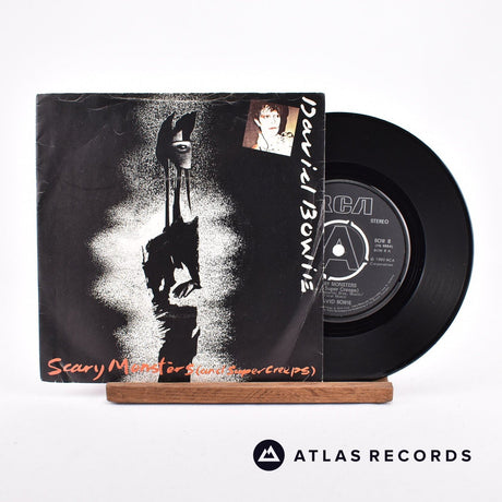 David Bowie Scary Monsters 7" Vinyl Record - Front Cover & Record