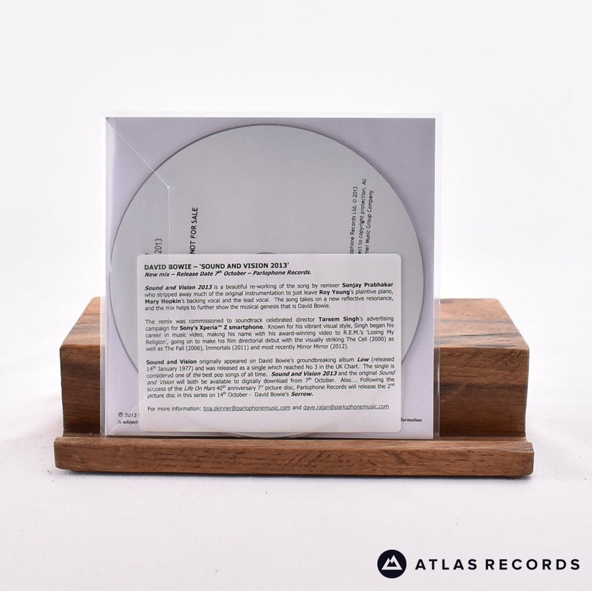 David Bowie - Sound And Vision 2013 - Insert Promo CDr - NM