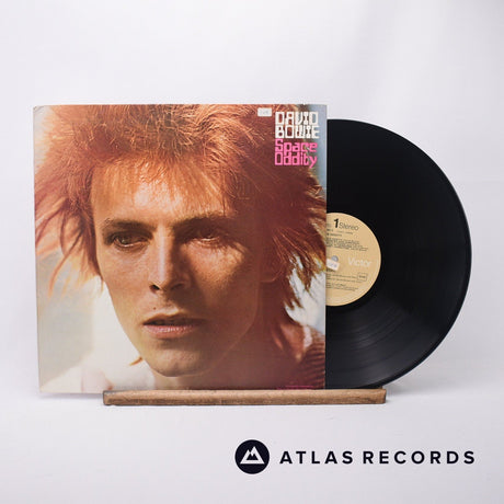 David Bowie Space Oddity LP Vinyl Record - Front Cover & Record