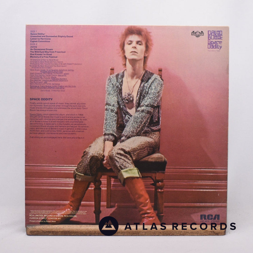 David Bowie - Space Oddity - Reissue LP Vinyl Record - EX/VG+