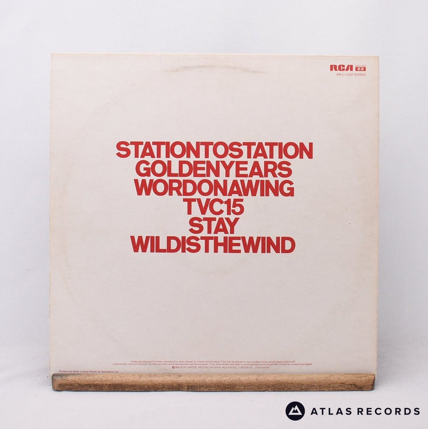 David Bowie - Station To Station - Insert A-1E B-2E LP Vinyl Record - VG+/EX