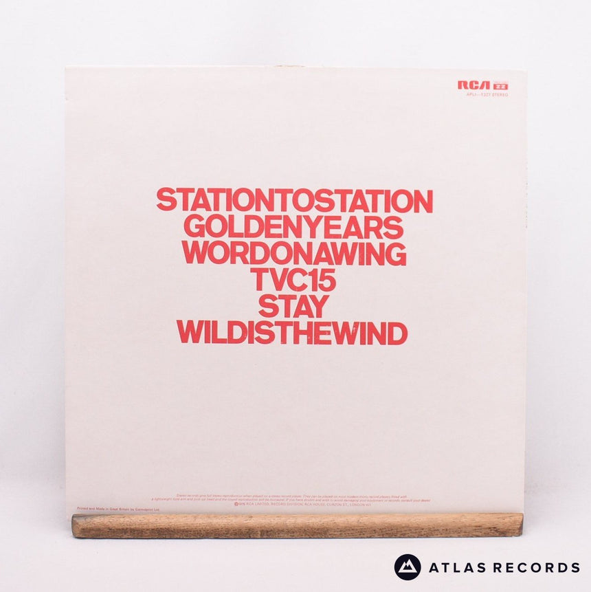 David Bowie - Station To Station - Insert A-4 B3 LP Vinyl Record - EX/EX