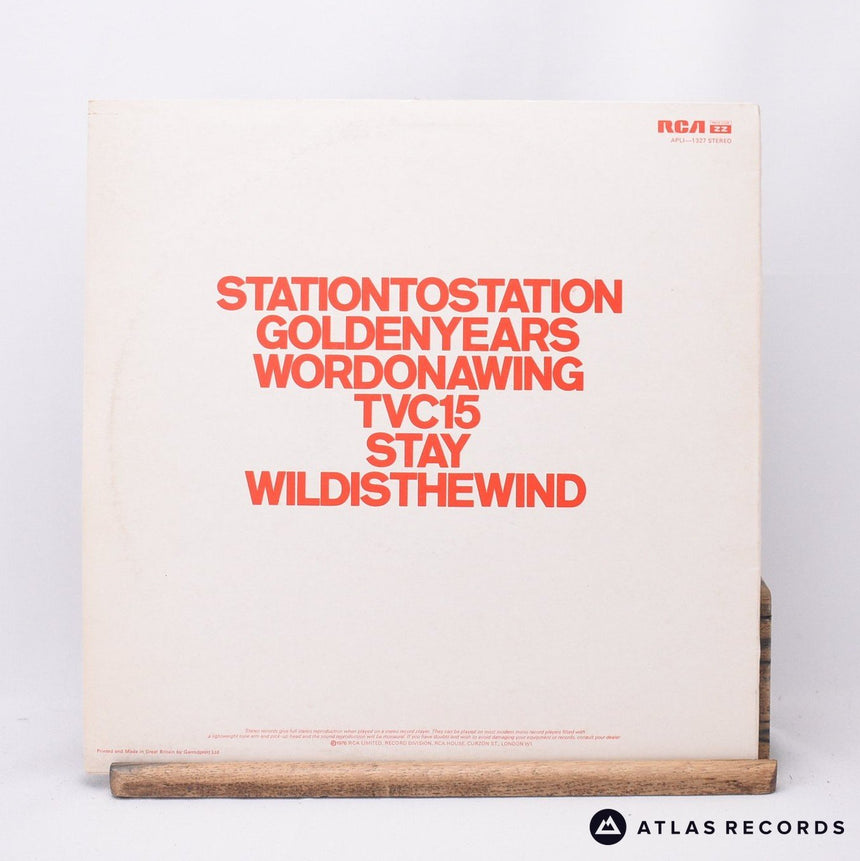 David Bowie - Station To Station - A-5 B-1 LP Vinyl Record - VG+/VG+