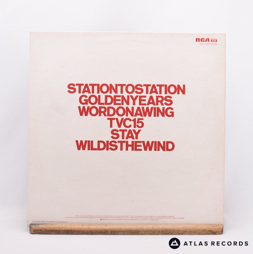 David Bowie - Station To Station - Insert A-1E B-1E LP Vinyl Record - VG+/EX