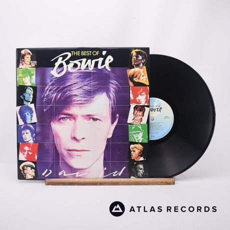 David Bowie The Best Of Bowie LP Vinyl Record - Front Cover & Record