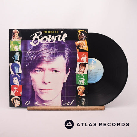 David Bowie The Best Of Bowie LP Vinyl Record - Front Cover & Record