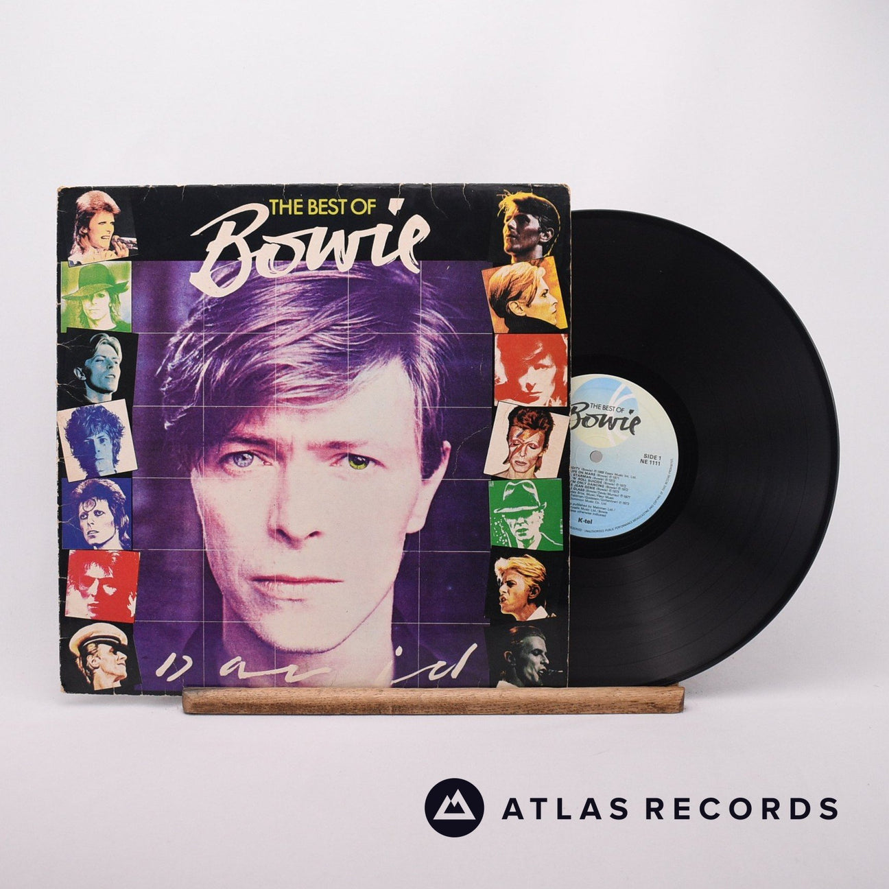 David Bowie The Best Of Bowie LP Vinyl Record - Front Cover & Record