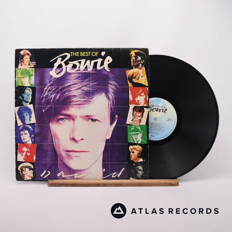 David Bowie The Best Of Bowie LP Vinyl Record - Front Cover & Record