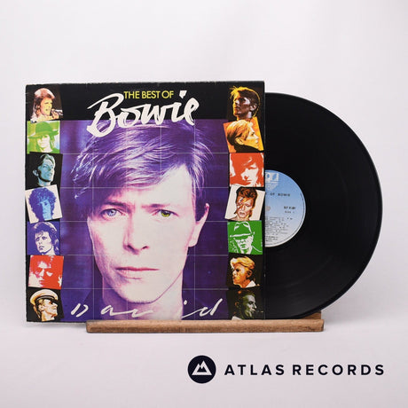 David Bowie The Best Of Bowie LP Vinyl Record - Front Cover & Record