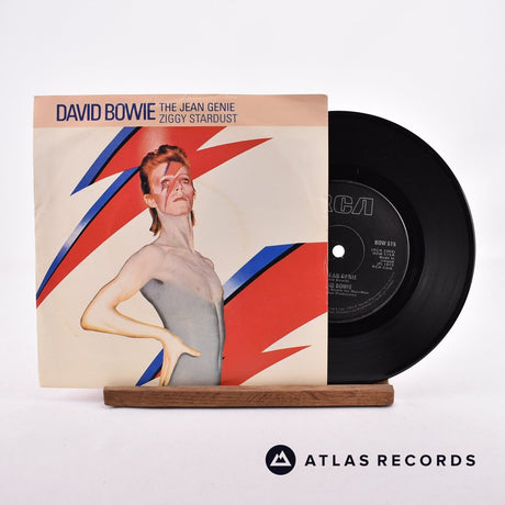 David Bowie The Jean Genie 7" Vinyl Record - Front Cover & Record