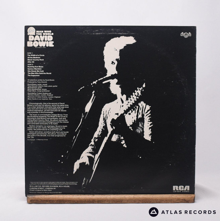 David Bowie - The Man Who Sold The World - -1E -2E LP Vinyl Record - VG+/VG+