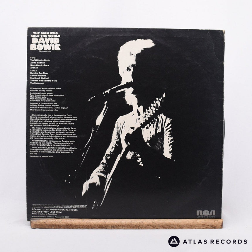David Bowie - The Man Who Sold The World - 121E 131E LP Vinyl Record - VG+/VG+