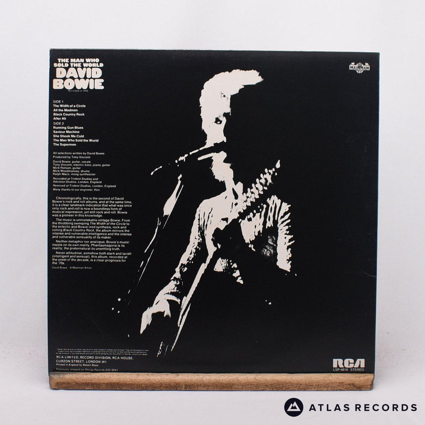David Bowie - The Man Who Sold The World - Poster 1E 2E LP Vinyl Record - EX/EX