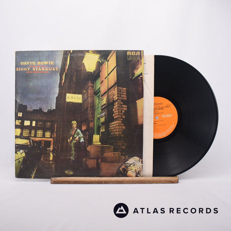 David Bowie The Rise And Fall Of Ziggy Stardust And The Spiders From Mars LP Vinyl Record - Front Cover & Record