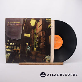 David Bowie The Rise And Fall Of Ziggy Stardust And The Spiders From Mars LP Vinyl Record - Front Cover & Record