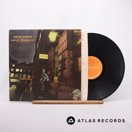 David Bowie The Rise And Fall Of Ziggy Stardust And The Spiders From Mars LP Vinyl Record - Front Cover & Record