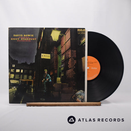 David Bowie The Rise And Fall Of Ziggy Stardust And The Spiders From Mars LP Vinyl Record - Front Cover & Record